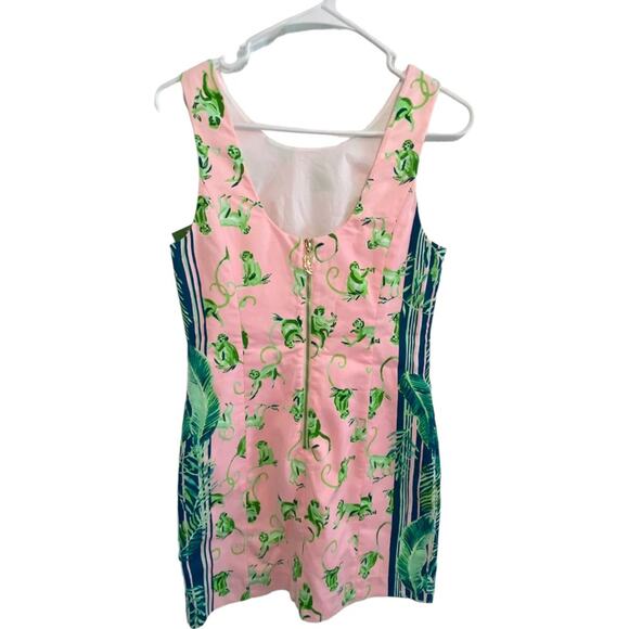 Lilly Pulitzer NWT Mila Stretch Shift Dress Monkey Business Size 2 NWT - Picture 6 of 7